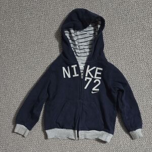 Nike Kids Navy and Gray Hoodie